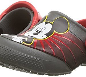 Crocs Kids' Fun Lab Mickey 90th Birthday Clog, Slate Grey