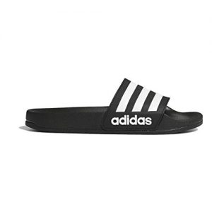 adidas Kids' Adilette Shower Slide, Black/White/Core Black