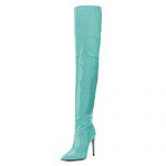 FSJ Women Fashion Pointed Toe Stiletto Heel Thigh