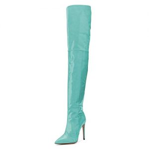 FSJ Women Fashion Pointed Toe Stiletto Heel Thigh