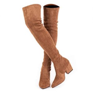 Thigh High Block Heel Boot Women