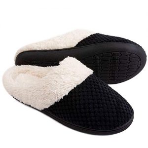 ULTRAIDEAS Women's Comfort Coral Fleece Memory Foam Slippers