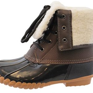 sporto Womens Duck Boots with Lace-Up Closure