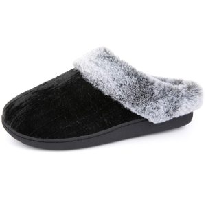 RockDove Women's Crinkle Velvet Slip-On with Memory Foam
