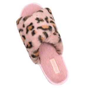 Women's Cross Band Soft Plush Slippers