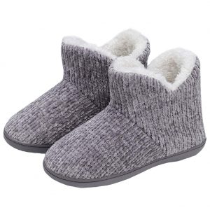 TUOBUQU Women Warm Bootie Slippers Fluffy Plush