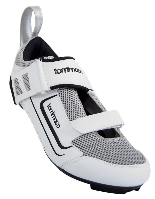 Tommaso Veloce 100 Triathlon Road Cycling Shoe - Lightweight, breathable triathlon shoe designed for maximum comfort, power transfer, and compatibility with multiple cleat systems