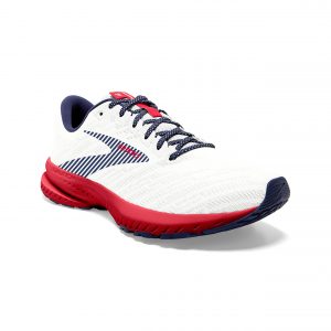 Brooks Launch 7 White/Blue/Red